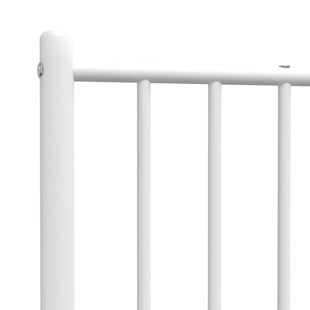 Metal Headboard White 100 cm