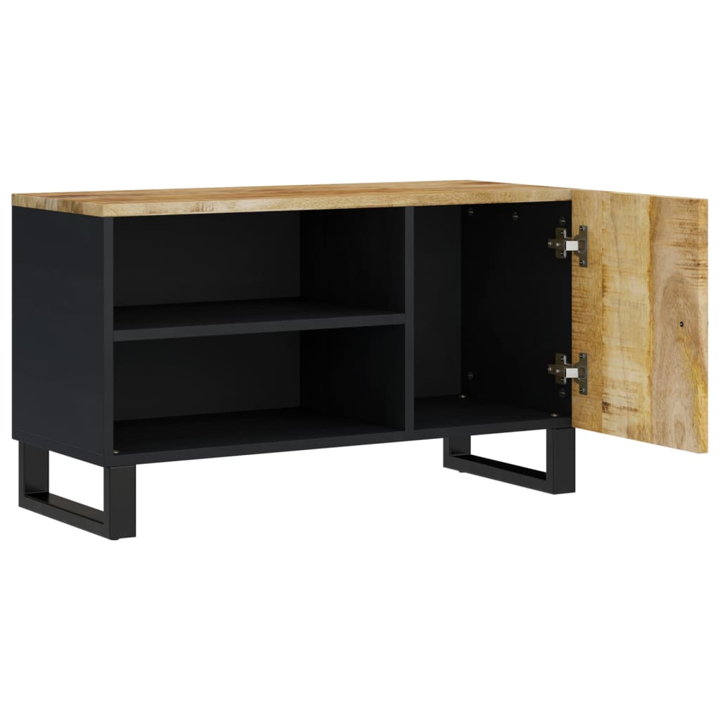 TV Cabinet 80x33x46 cm Solid Wood Mango&Engineered Wood