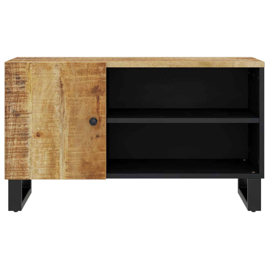 TV Cabinet 80x33x46 cm Solid Wood Mango&Engineered Wood