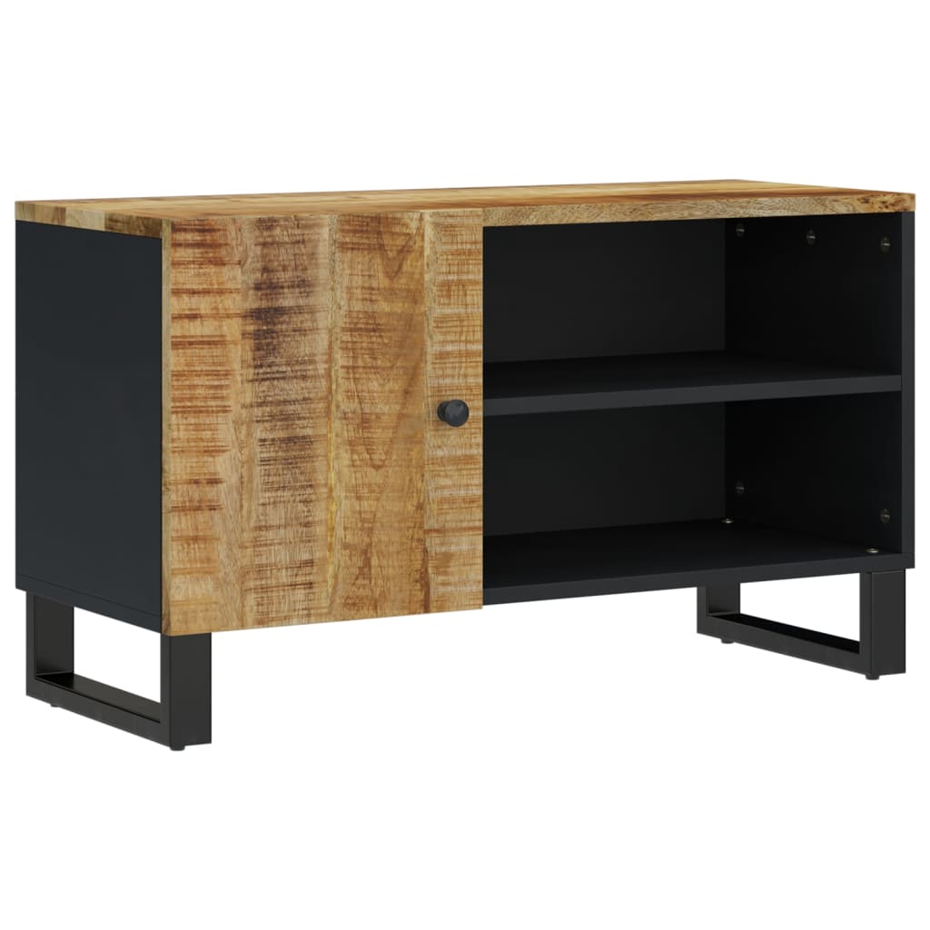 TV Cabinet 80x33x46 cm Solid Wood Mango&Engineered Wood