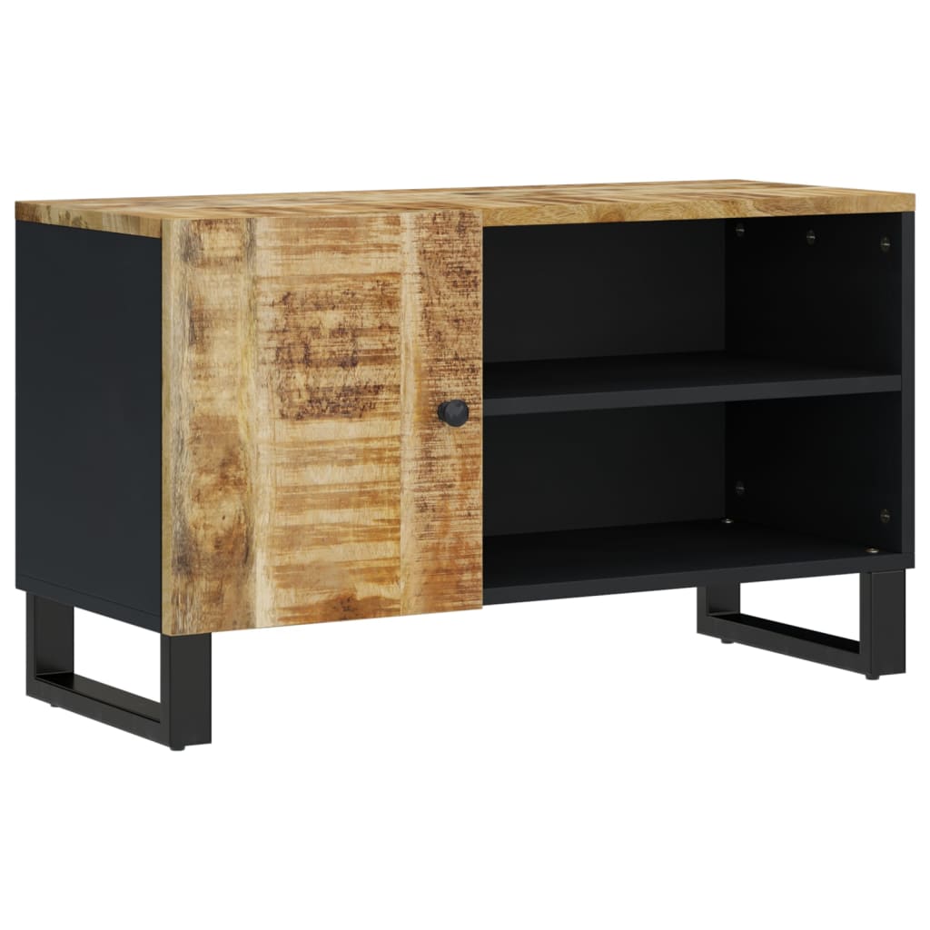TV Cabinet 80x33x46 cm Solid Wood Mango&Engineered Wood