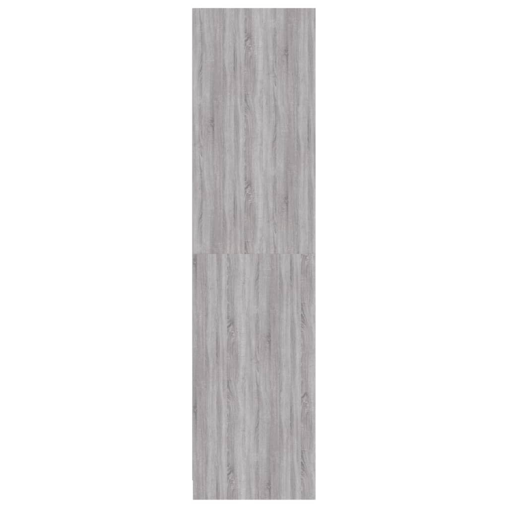 Modern Wooden Open Bedroom Wardrobe With Storage Shelves & Hanging Clothes Rail