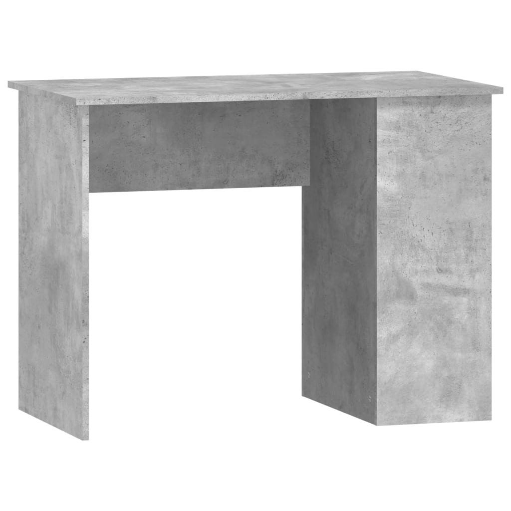 Modern Wooden Home Office Computer Desk Table With Open Storage Compartments