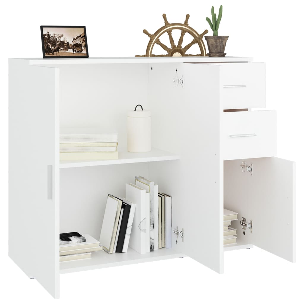 Modern Wooden Sideboard Storage Cabinet Unit With 3 Doors & 2 Drawers wood