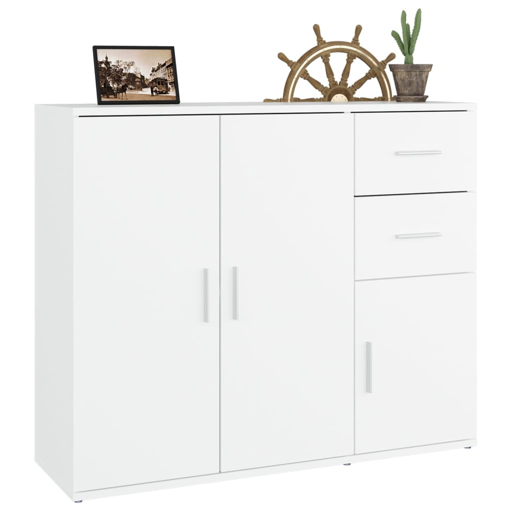 Modern Wooden Sideboard Storage Cabinet Unit With 3 Doors & 2 Drawers wood