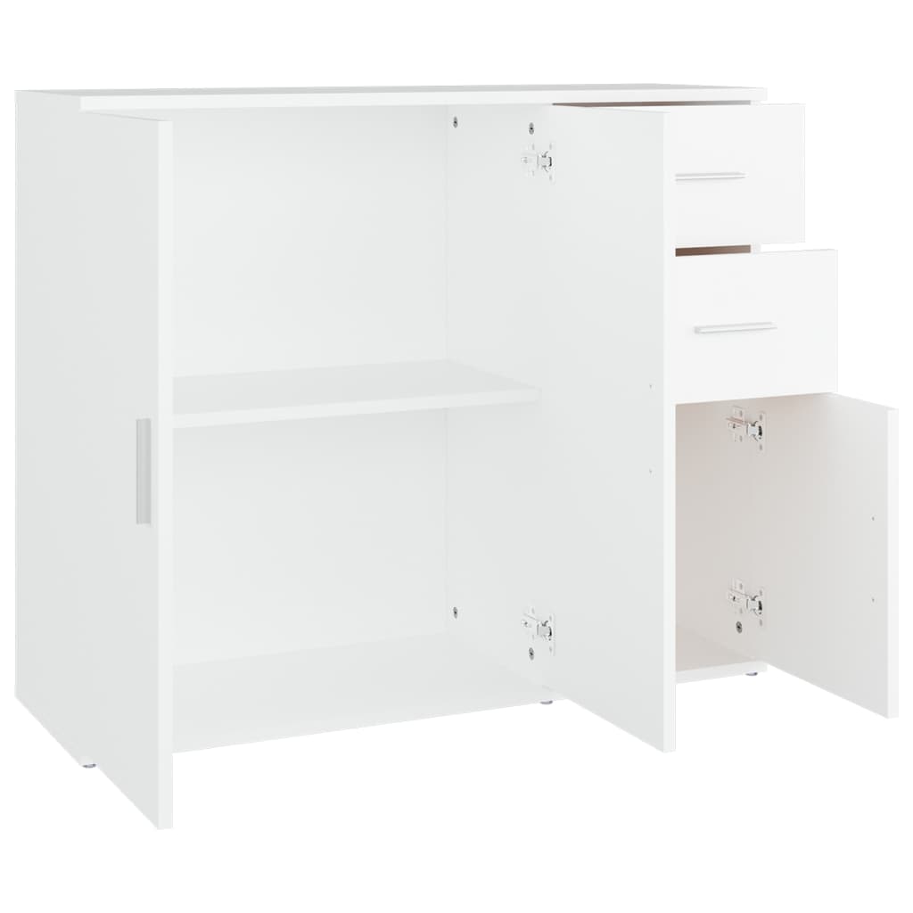 Modern Wooden Sideboard Storage Cabinet Unit With 3 Doors & 2 Drawers wood