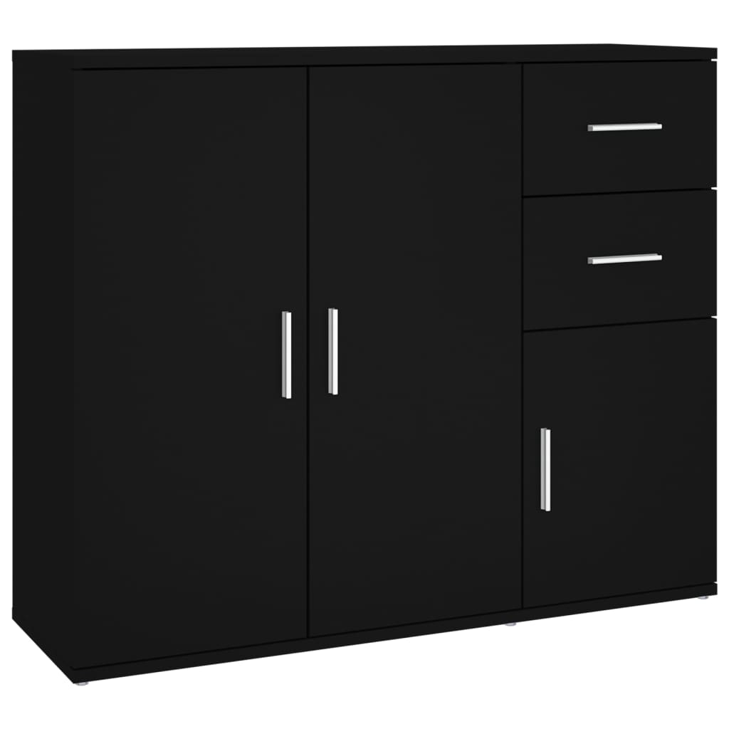 Modern Wooden Sideboard Storage Cabinet Unit With 3 Doors & 2 Drawers wood