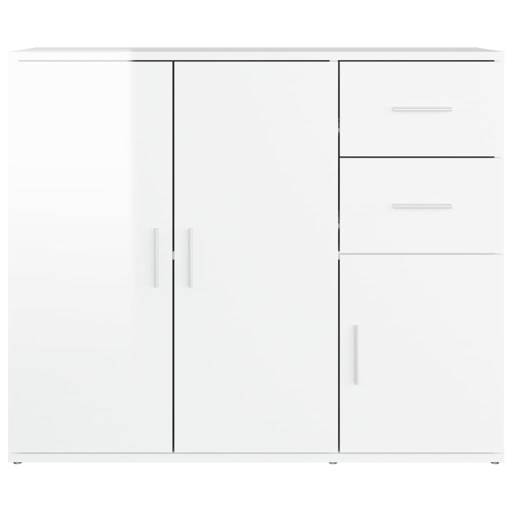 Modern Wooden Sideboard Storage Cabinet Unit With 3 Doors & 2 Drawers wood