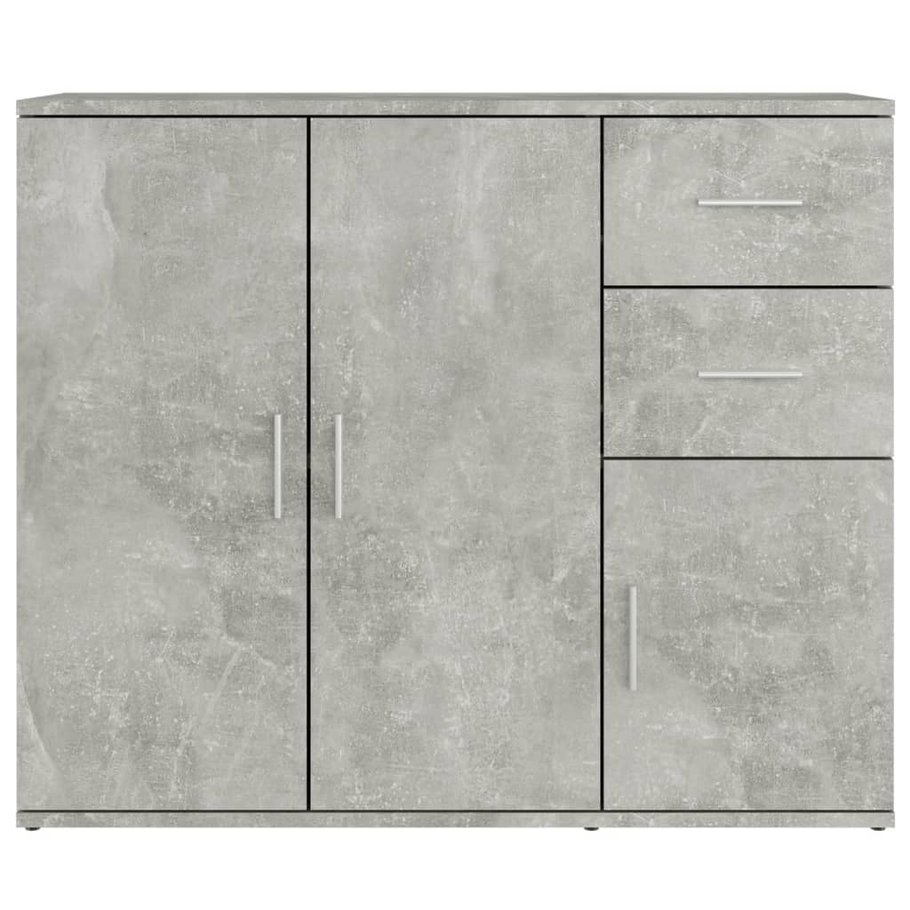 Modern Wooden Sideboard Storage Cabinet Unit With 3 Doors & 2 Drawers wood