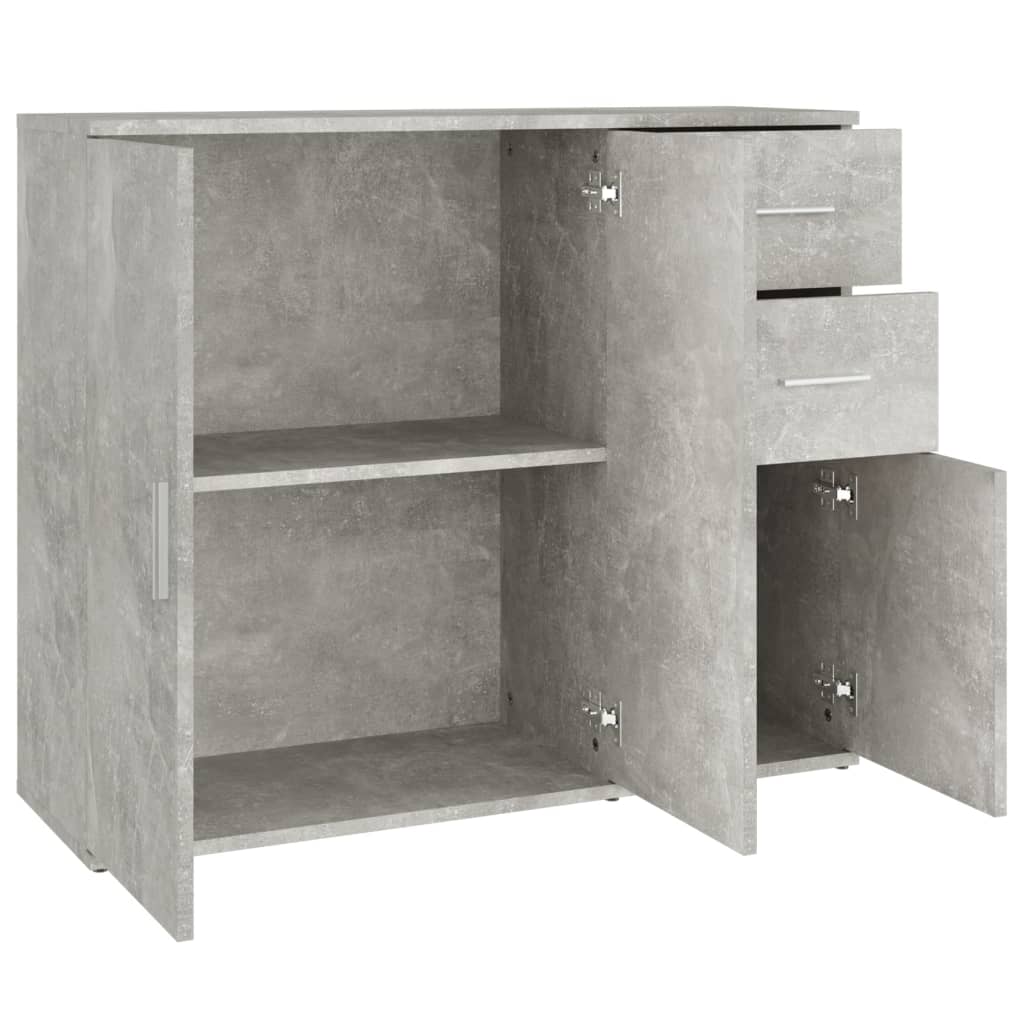 Modern Wooden Sideboard Storage Cabinet Unit With 3 Doors & 2 Drawers wood
