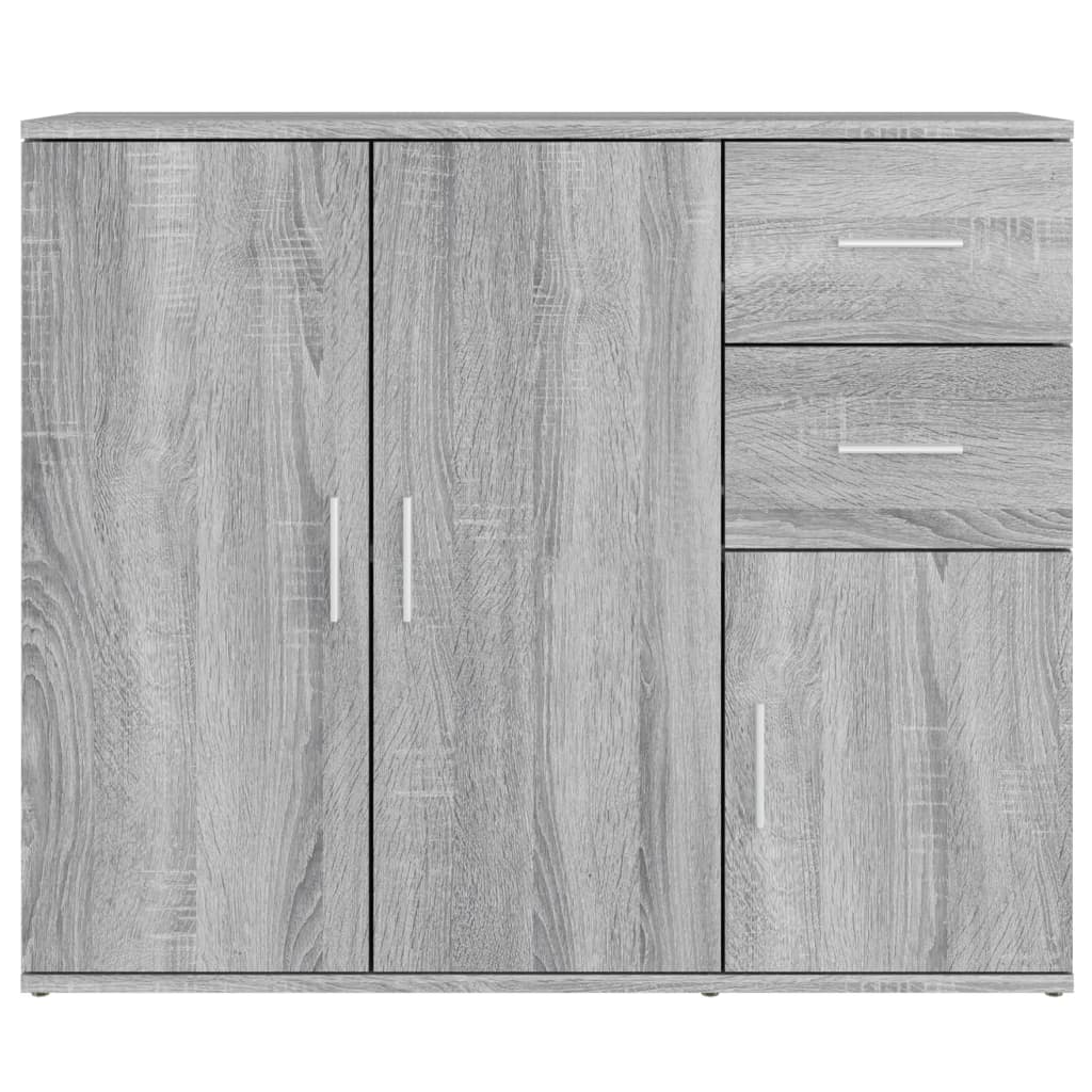 Modern Wooden Sideboard Storage Cabinet Unit With 3 Doors & 2 Drawers wood