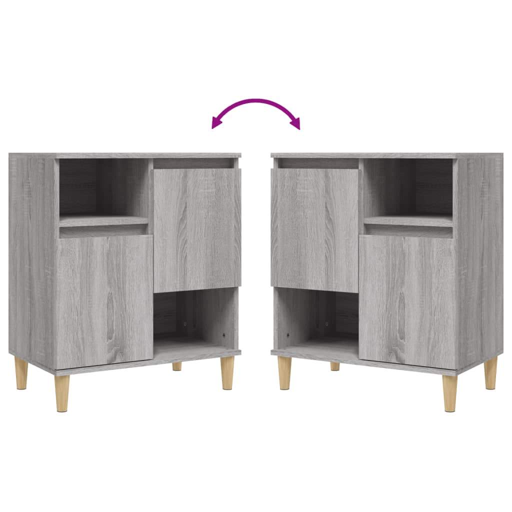 Sideboard Grey Sonoma 60x35x70 cm Engineered Wood
