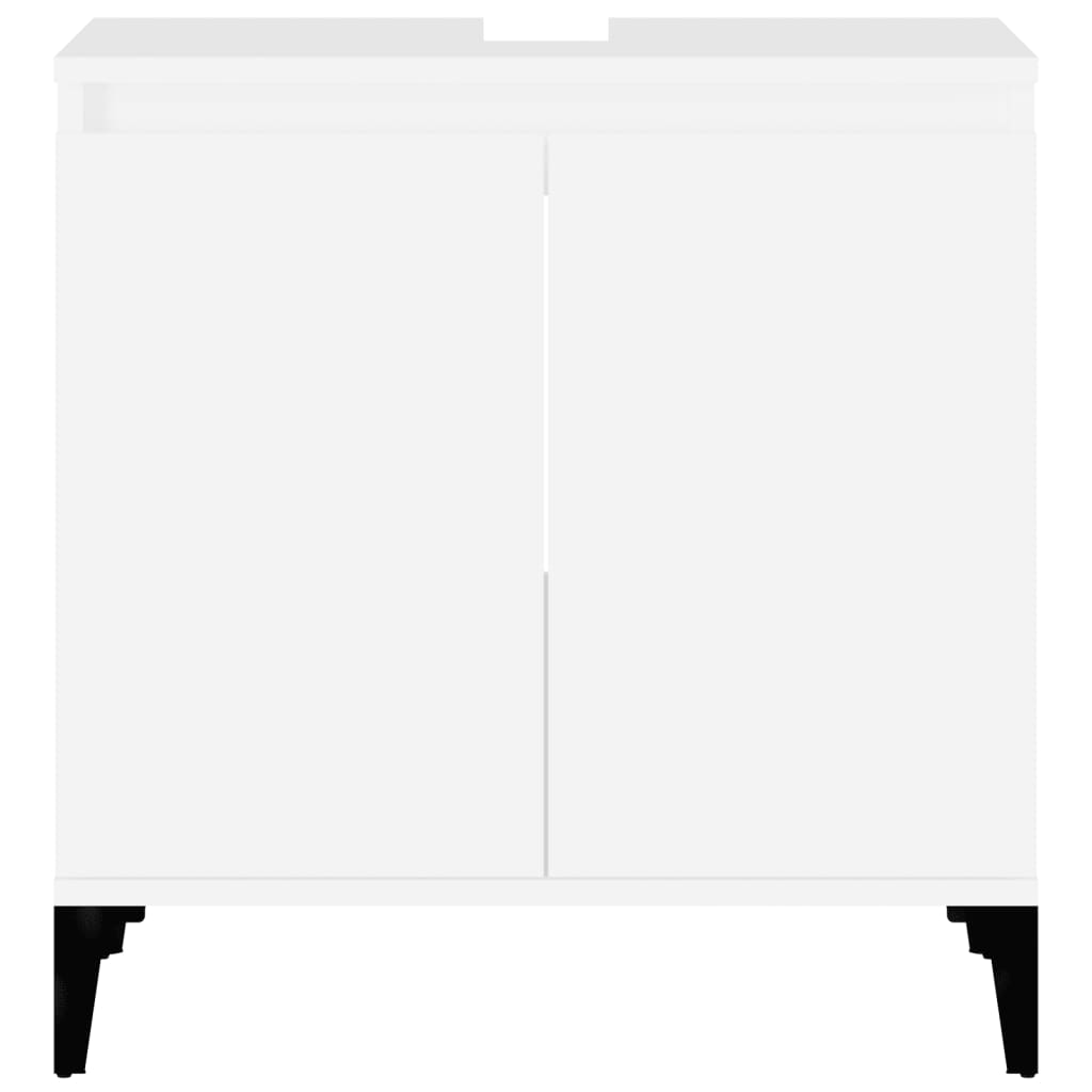 Sink Cabinet White 58x33x60 cm Engineered Wood