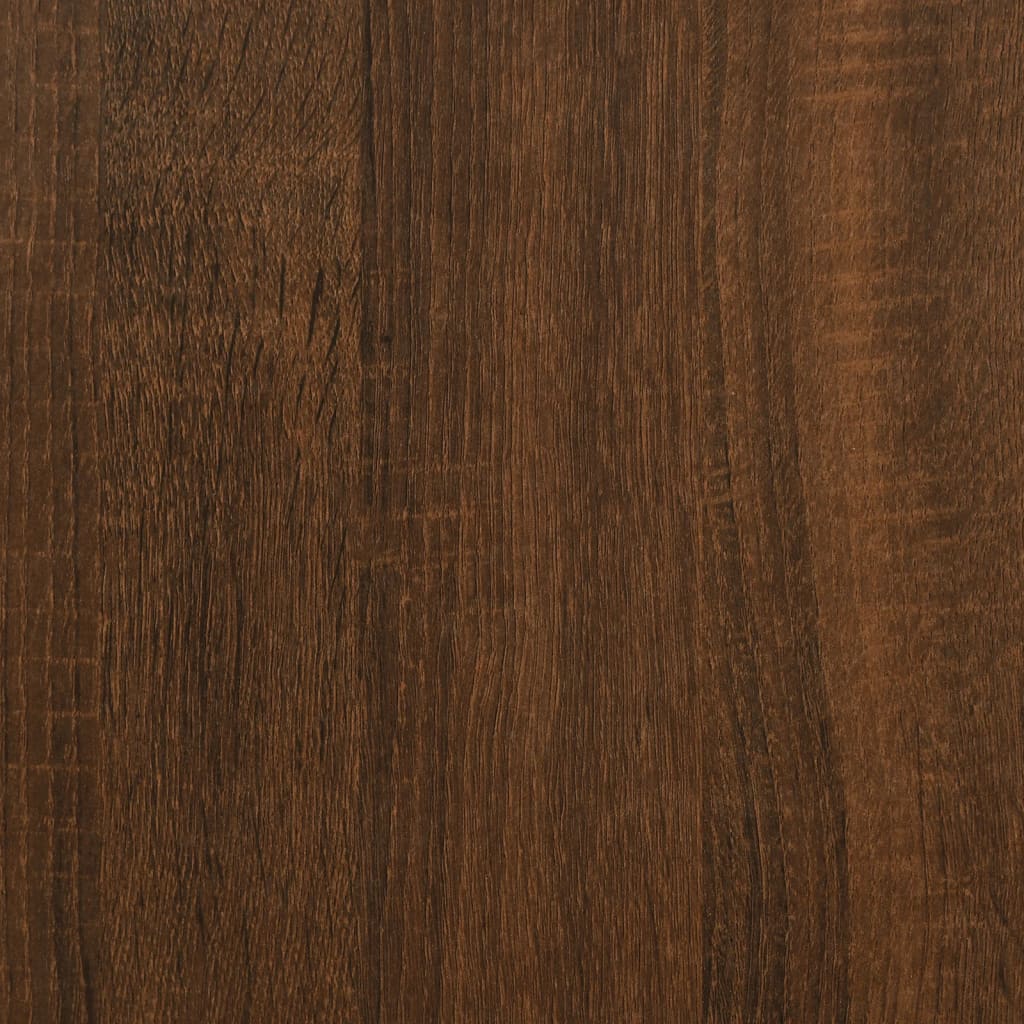 Sink Cabinet Brown Oak 80x33x60 cm Engineered Wood