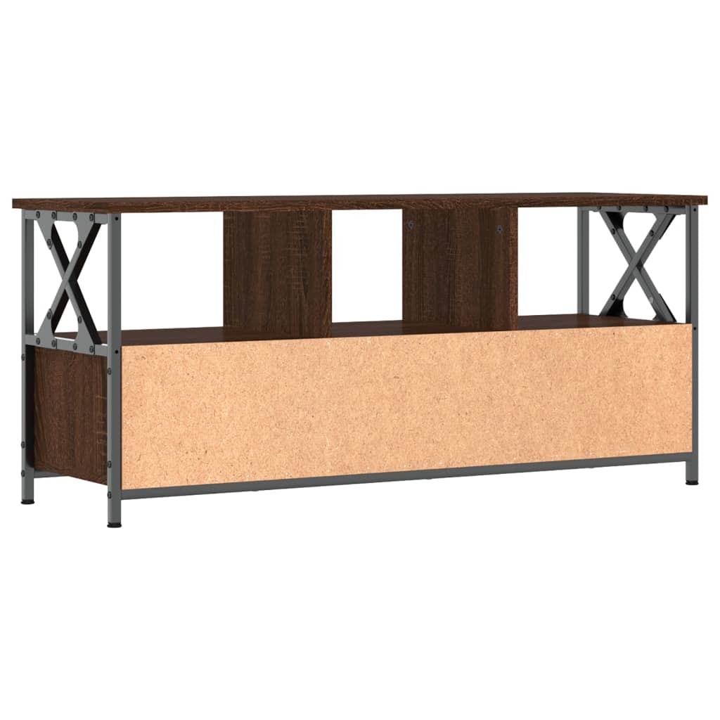 Modern Wooden TV Tele Stand Media Unit Cabinet With 3 Drawers & Open Storage Shelf