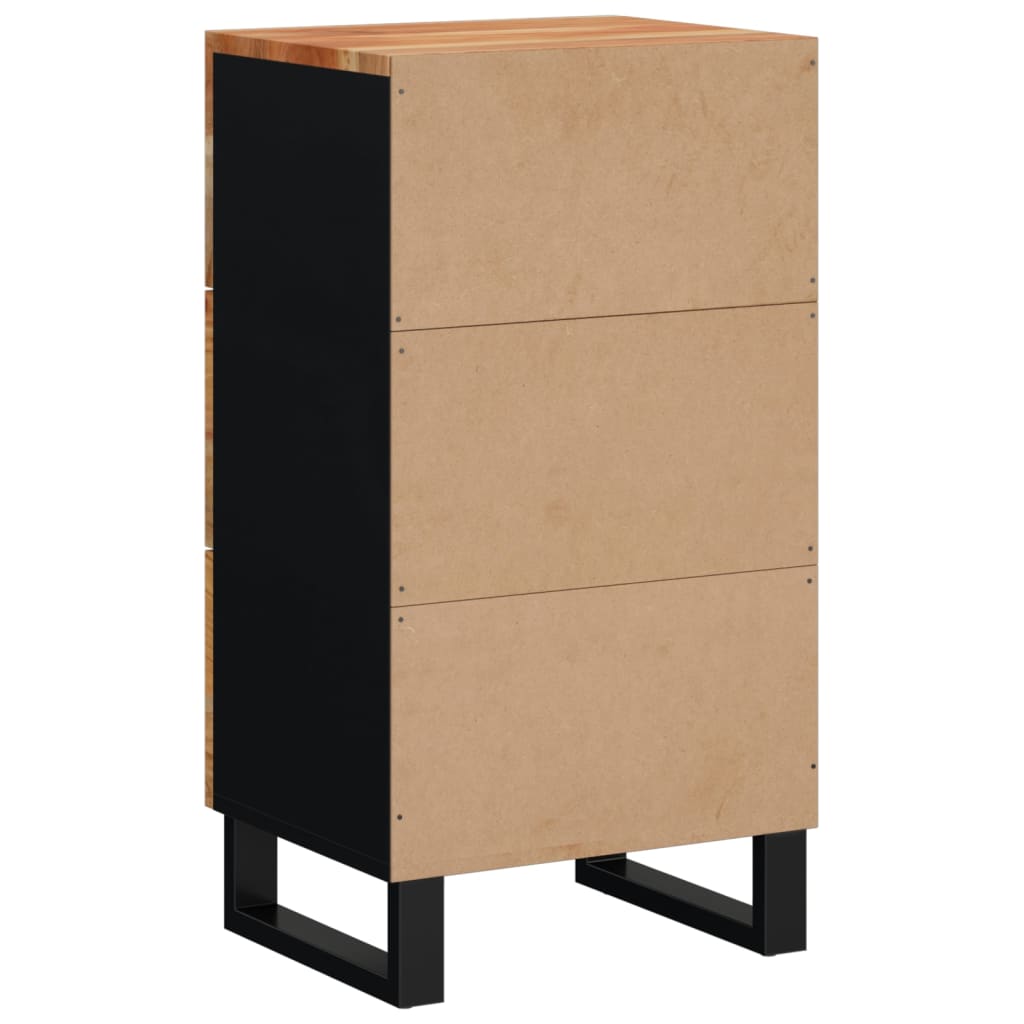 Sideboard with 3 Drawers 40x33.5x75 cm Solid Wood Acacia