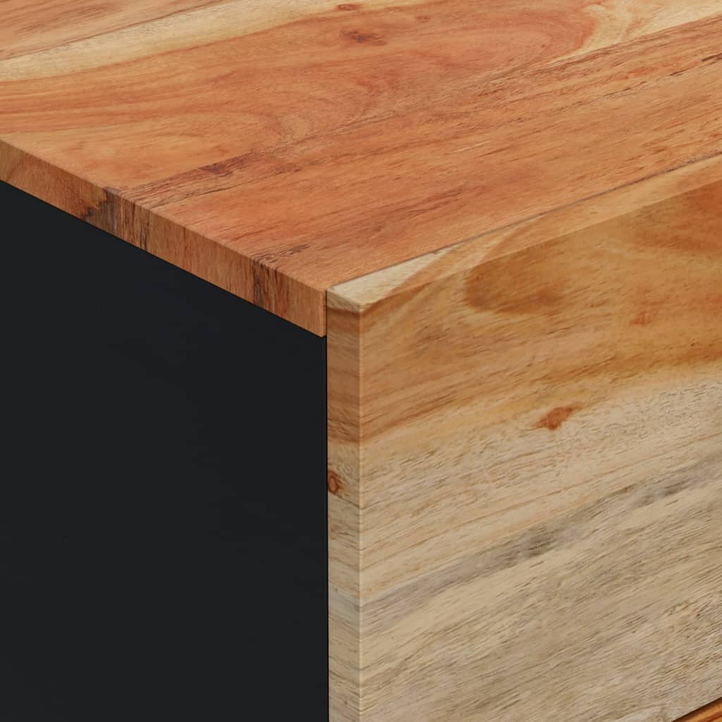 Sideboard with 3 Drawers 40x33.5x75 cm Solid Wood Acacia