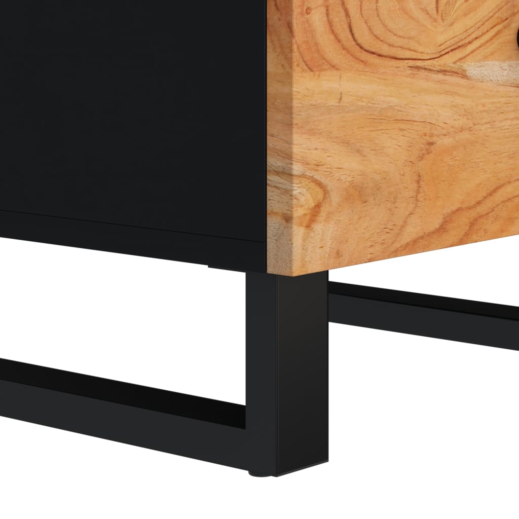 Sideboard with 3 Drawers 40x33.5x75 cm Solid Wood Acacia