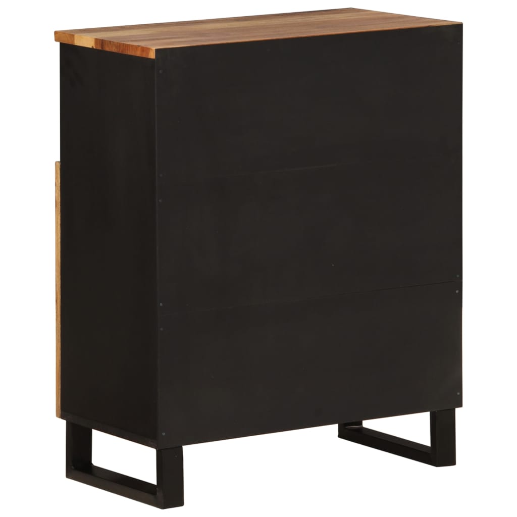 Sideboard with 2 Doors 60x33x75 cm Solid Wood Acacia