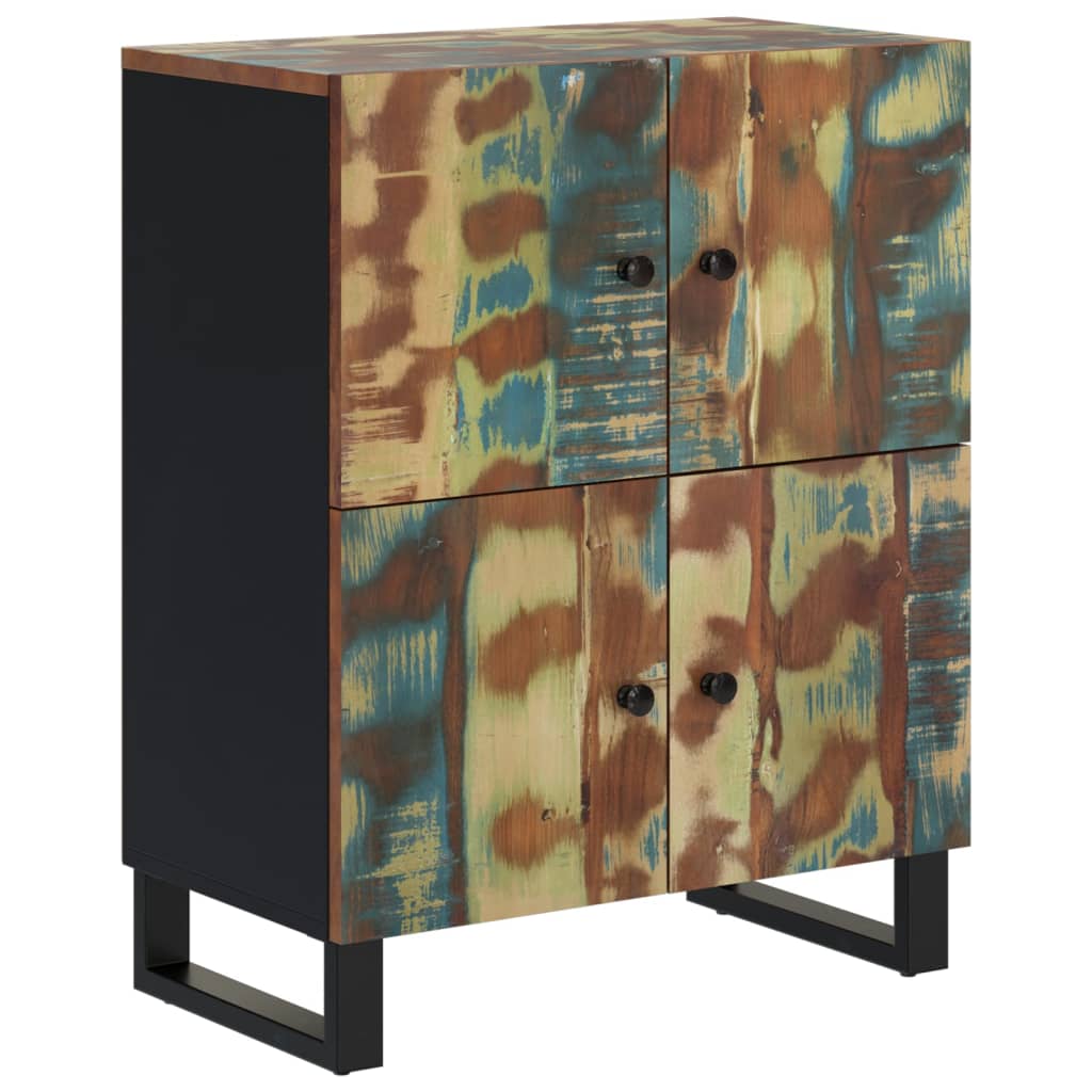 Sideboard with 4 Doors 60x33x75 cm Solid Wood Reclaimed
