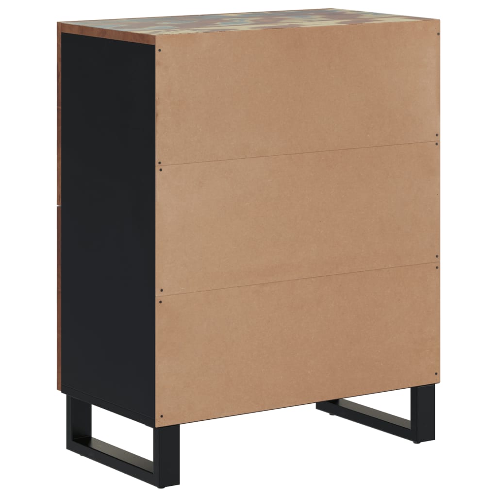 Sideboard with 4 Doors 60x33x75 cm Solid Wood Reclaimed