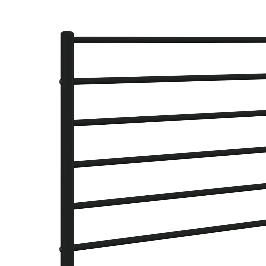 Metal Headboard Black 100 cm