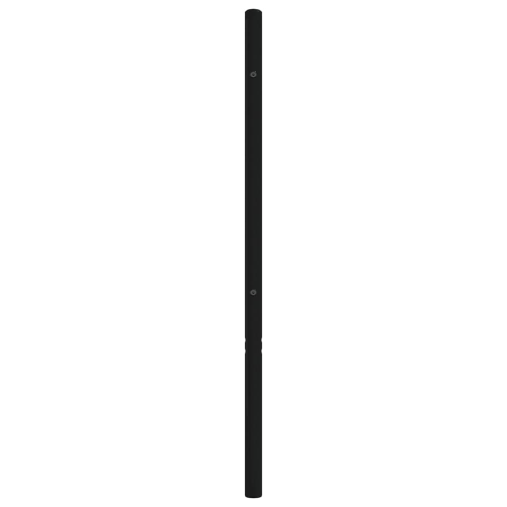 Metal Headboard Black 150 cm