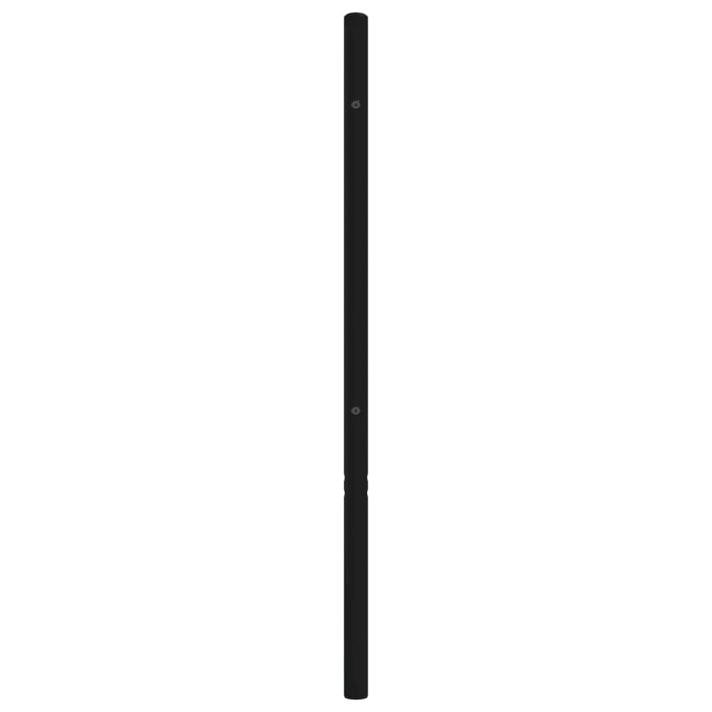 Metal Headboard Black 180 cm