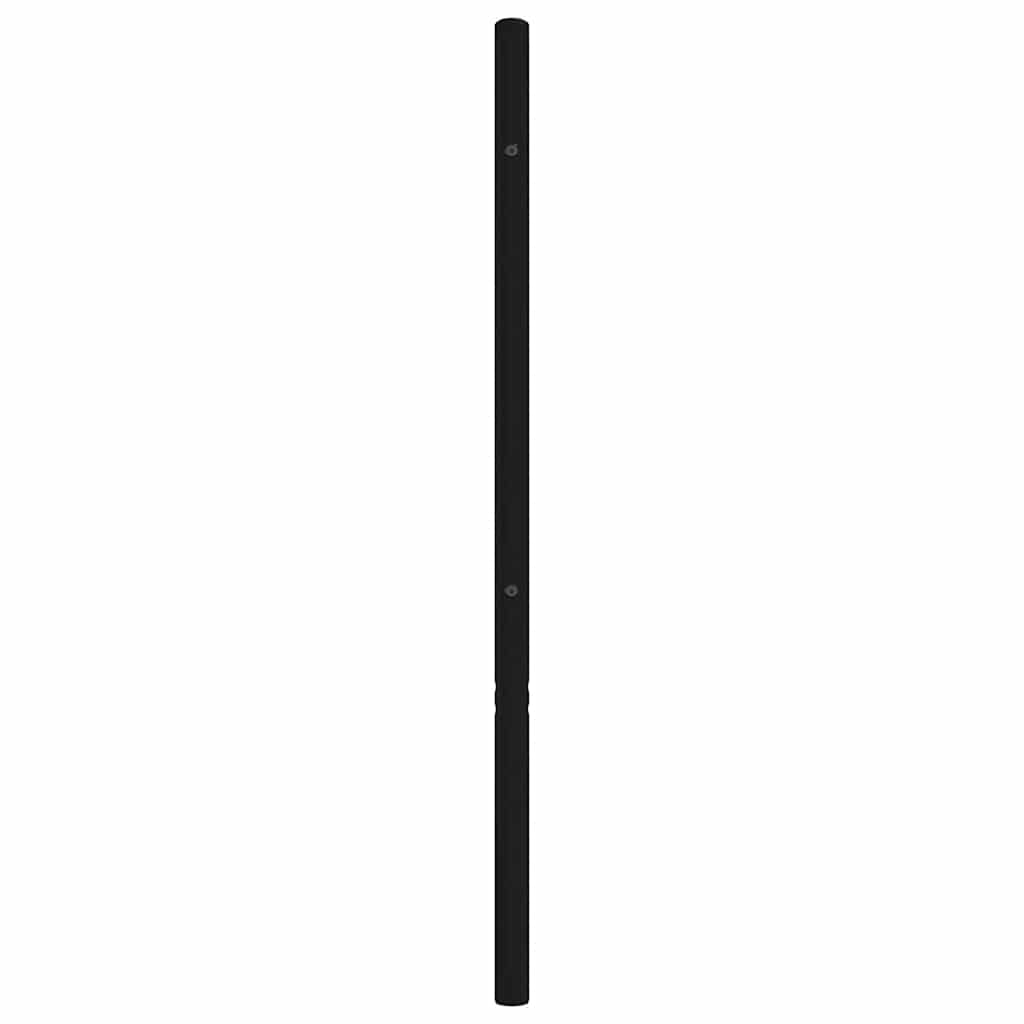 Metal Headboard Black 193 cm