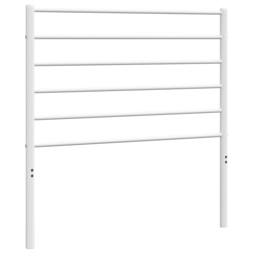 Metal Headboard White 80 cm