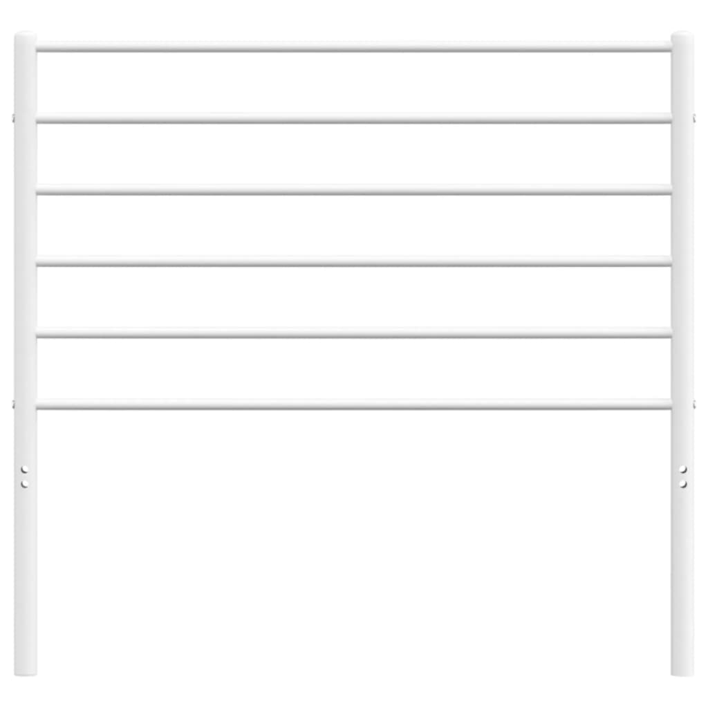 Metal Headboard White 107 cm