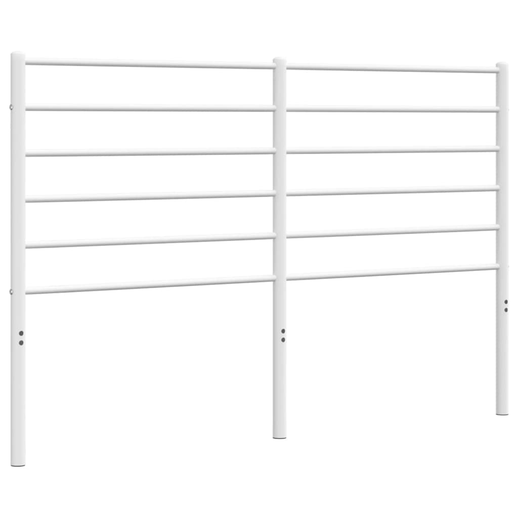 Metal Headboard White 140 cm