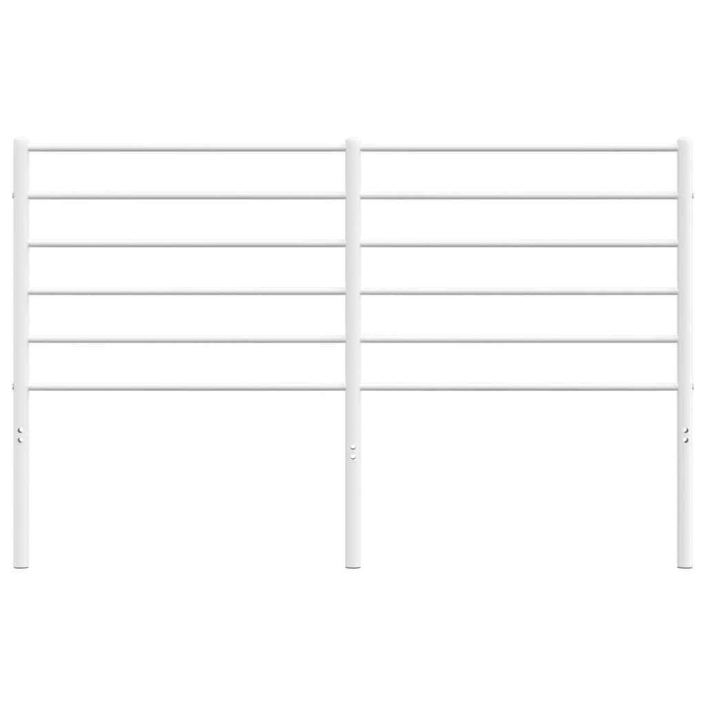 Metal Headboard White 150 cm