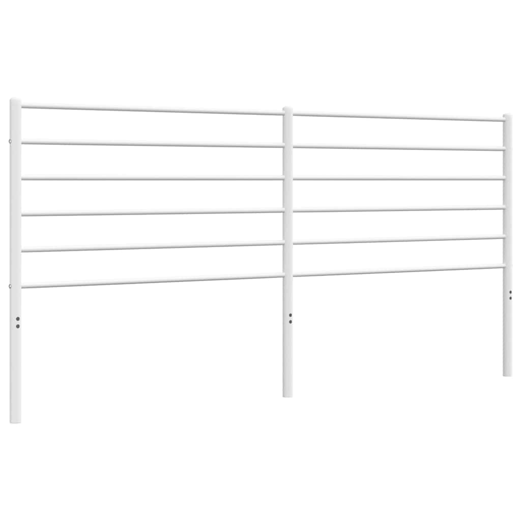 Metal Headboard White 180 cm