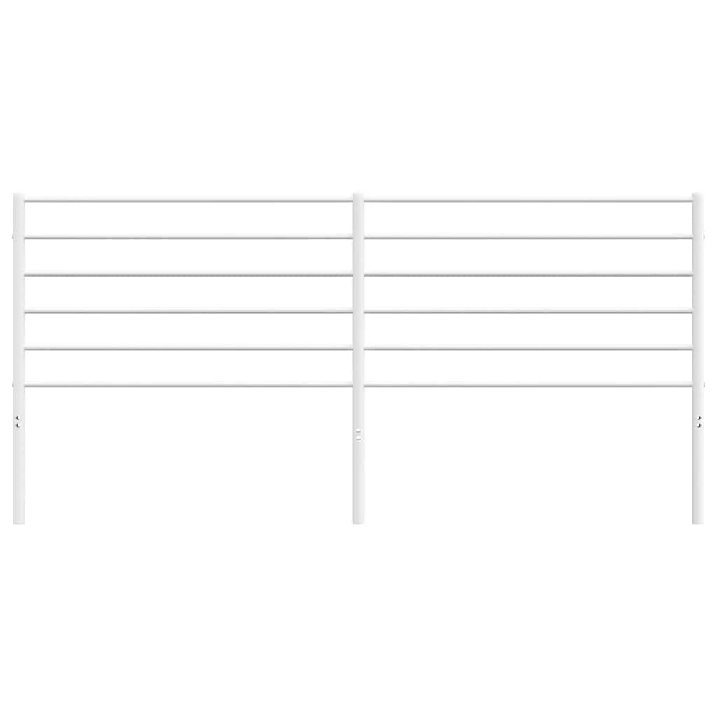 Metal Headboard White 180 cm