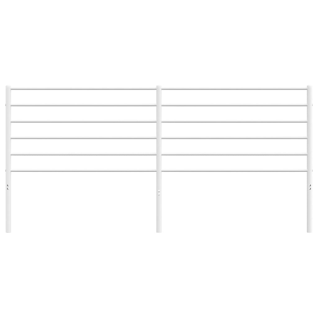Metal Headboard White 200 cm