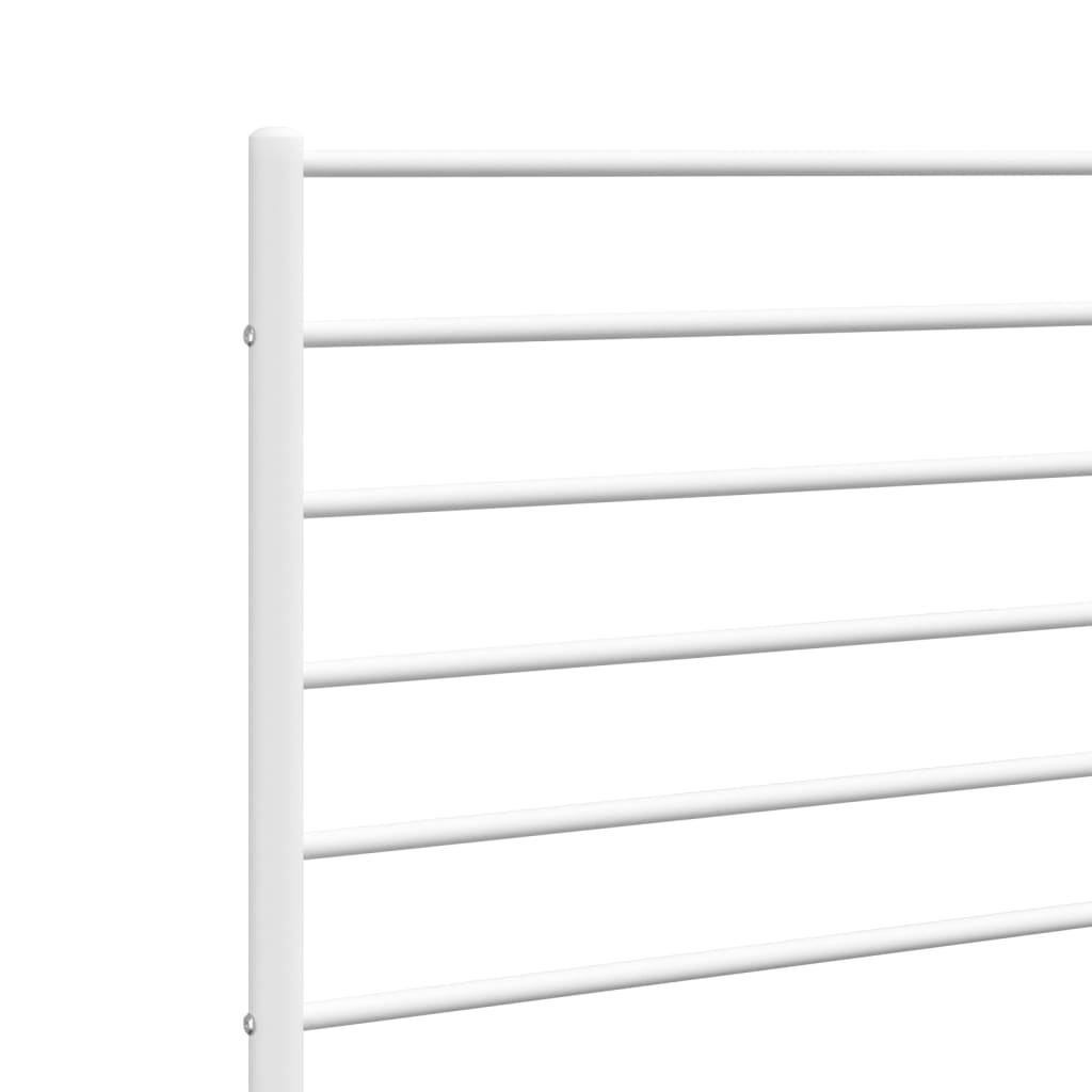 Metal Headboard White 200 cm