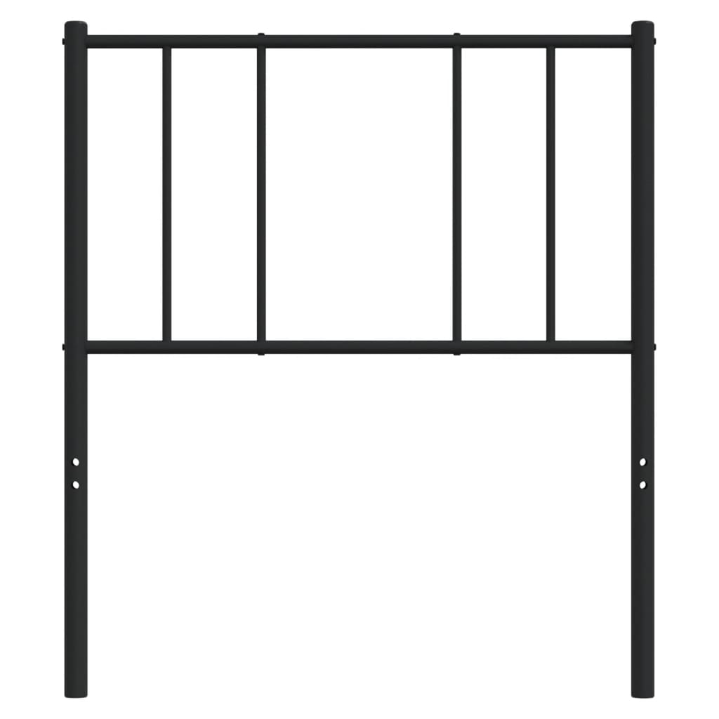 Metal Headboard Black 100 cm