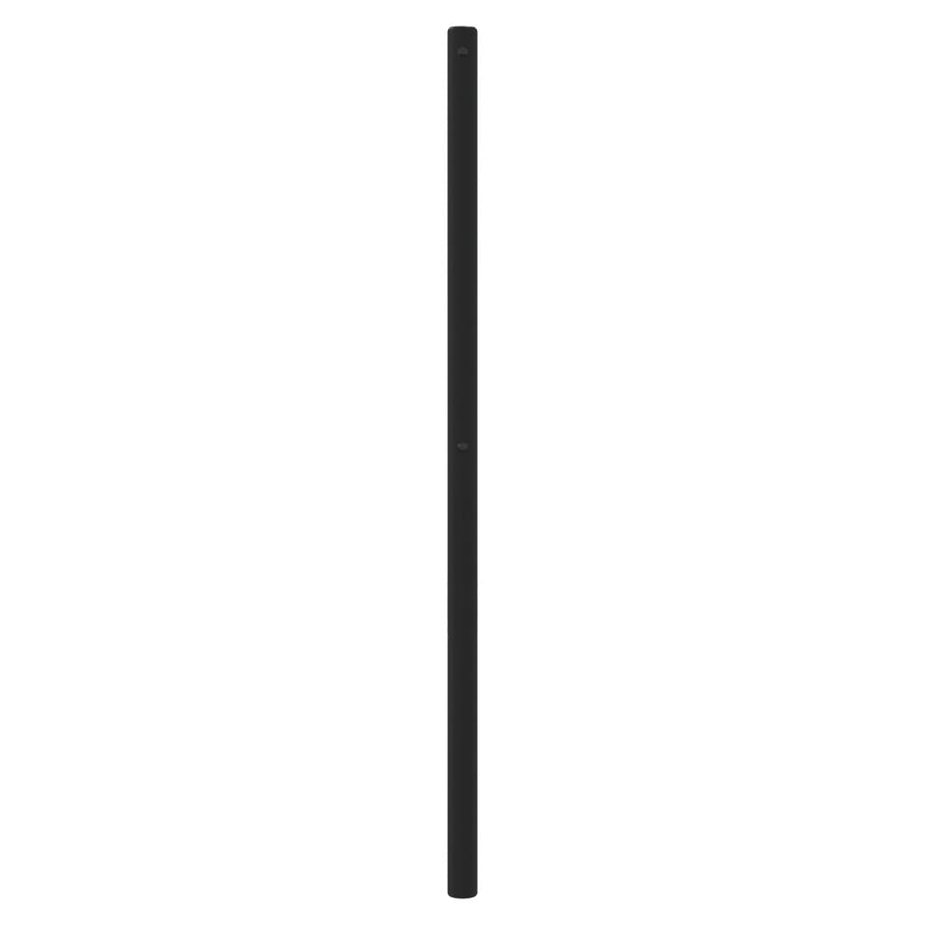Metal Headboard Black 200 cm