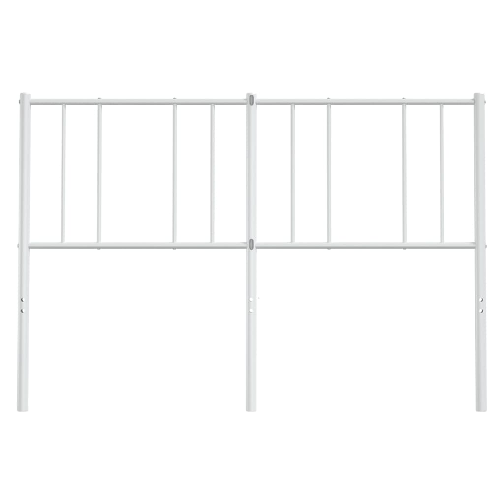 Metal Headboard White 150 cm