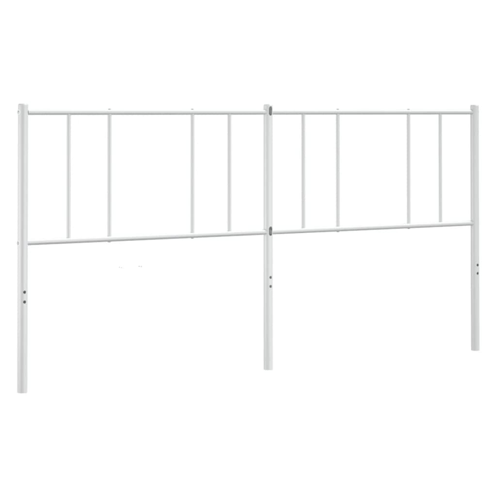 Metal Headboard White 180 cm