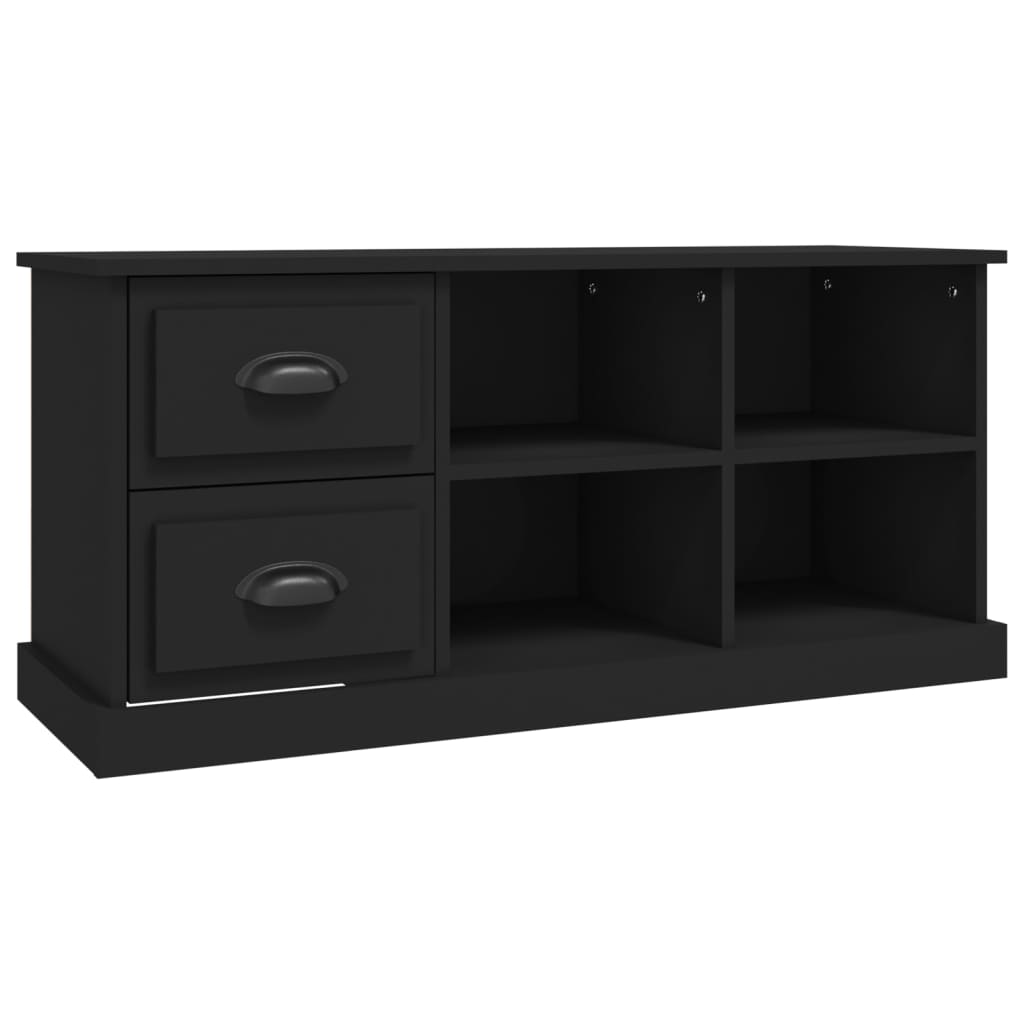 Modern Wooden TV Tele Stand Unit Cabinet With 2 Drawers & 4 Storage Compartments