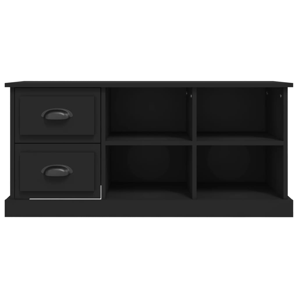 Modern Wooden TV Tele Stand Unit Cabinet With 2 Drawers & 4 Storage Compartments