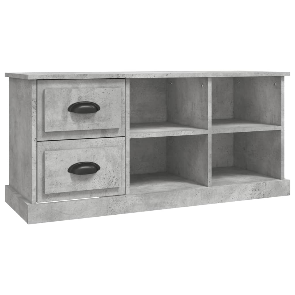 Modern Wooden TV Tele Stand Unit Cabinet With 2 Drawers & 4 Storage Compartments