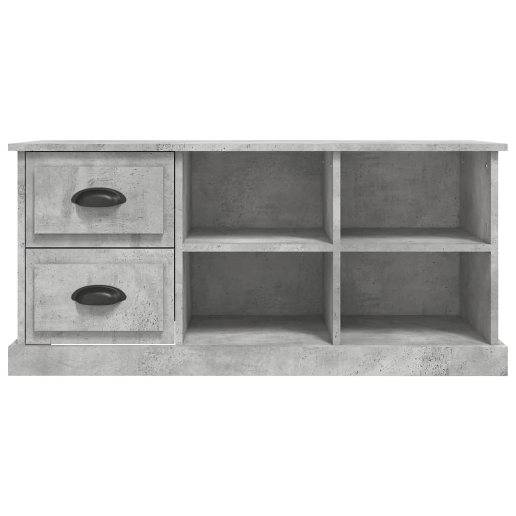 Modern Wooden TV Tele Stand Unit Cabinet With 2 Drawers & 4 Storage Compartments