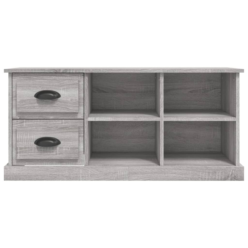 Modern Wooden TV Tele Stand Unit Cabinet With 2 Drawers & 4 Storage Compartments