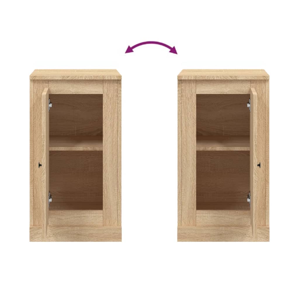 Sideboards 2 pcs Sonoma Oak 37.5x35.5x67.5 cm Engineered Wood
