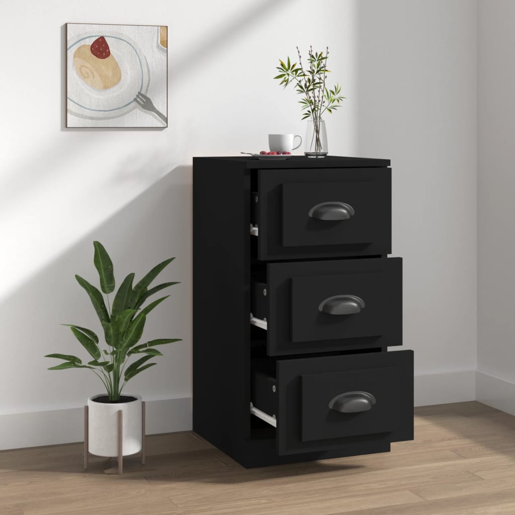 Sideboard Black 36x35.5x67.5 cm Engineered Wood