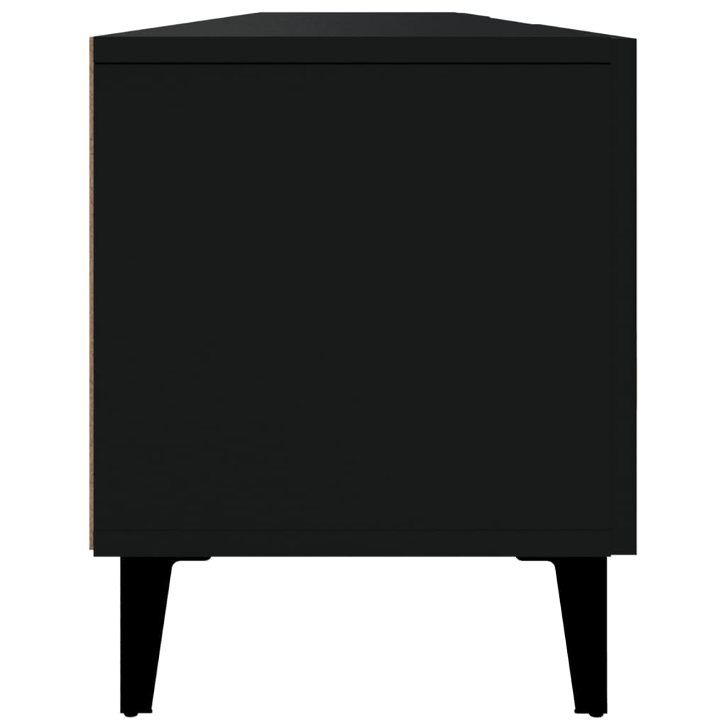 Modern Wooden Low Wide TV Tele Stand Media Unit Storage Cabinet With Doors