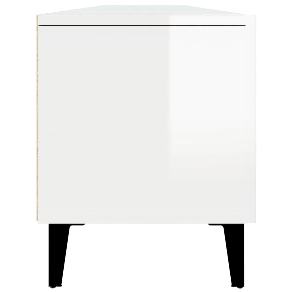 Modern Wooden Low Wide TV Tele Stand Media Unit Storage Cabinet With Doors
